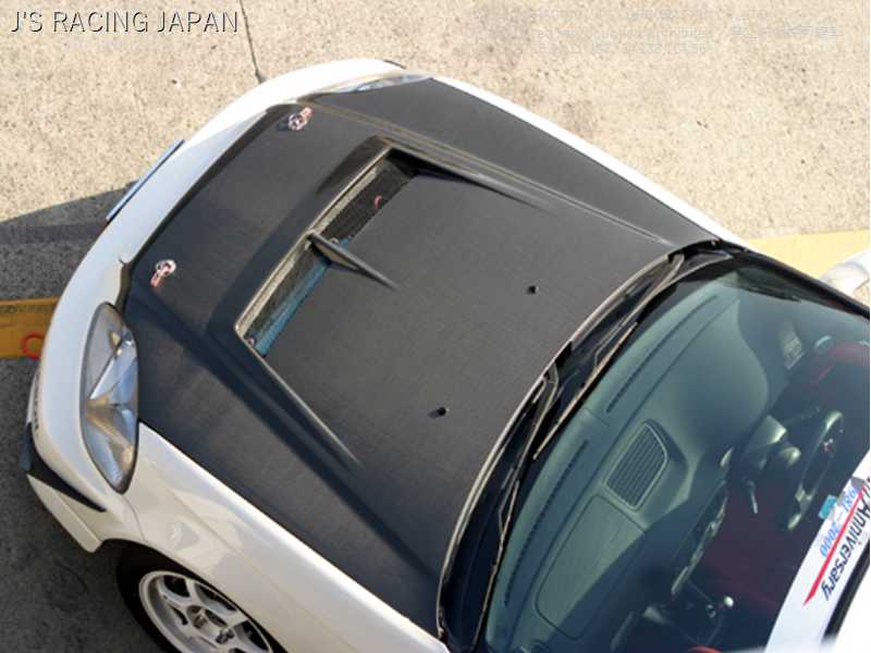 J'S RACING AERO BONNET TYPE-S CARBON FOR HONDA CIVIC EK4 B16A ABS-H4M-C