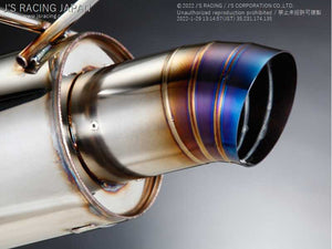 J'S RACING SUS EXHAUST PLUS REAR TAIL 60R FOR HONDA INTEGRA DC2 B18C T304-T2-60R