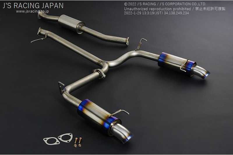 J'S RACING SUS EXHAUST PLUS DUAL 60RS FOR HONDA ODYSSEY RB1 K24A T304W-O3-60RS