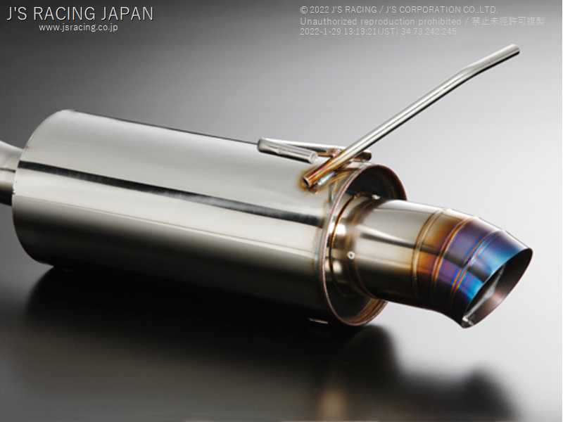 J'S RACING SUS EXHAUST PLUS REAR TAIL 60R FOR HONDA STREAM RN6 8 R18A R20A T304-SM2-60R