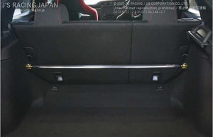 J'S RACING REAR ALUMINUM STRUT TOWER BAR FOR HONDA CIVIC FL5 TB-L5-R - Black Hawk Japan