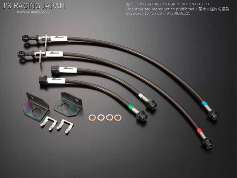 J'S RACING BRAKE LINE SYSTEM ST (REAR DRUM) FOR HONDA N-ONE JG1 TURBO BLS-NO1-ST