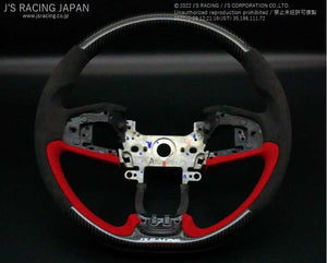 J'S RACING SPORTS STEERING CARBON ALCANTARA FOR HONDA CIVIC FK8 SSG-K8-CAL