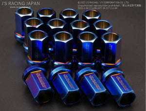 J'S RACING TITANIUM PENETRATING NUT 17HEX 4-HOLE PACK TNW-01-4H