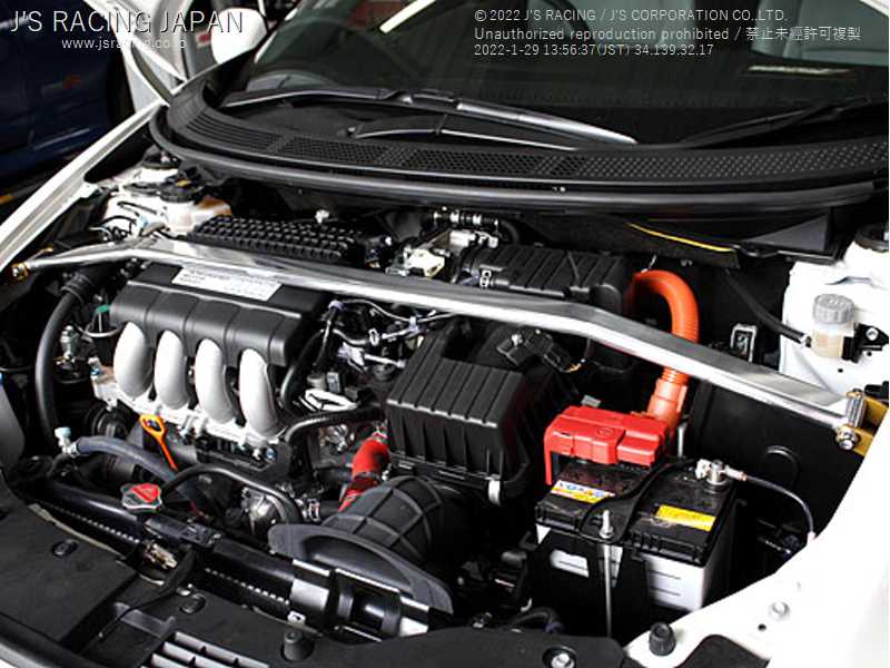 J'S RACING FRONT ALUMINUM STRUT TOWER BAR FOR HONDA CR-Z ZF2 TB-Z2-F