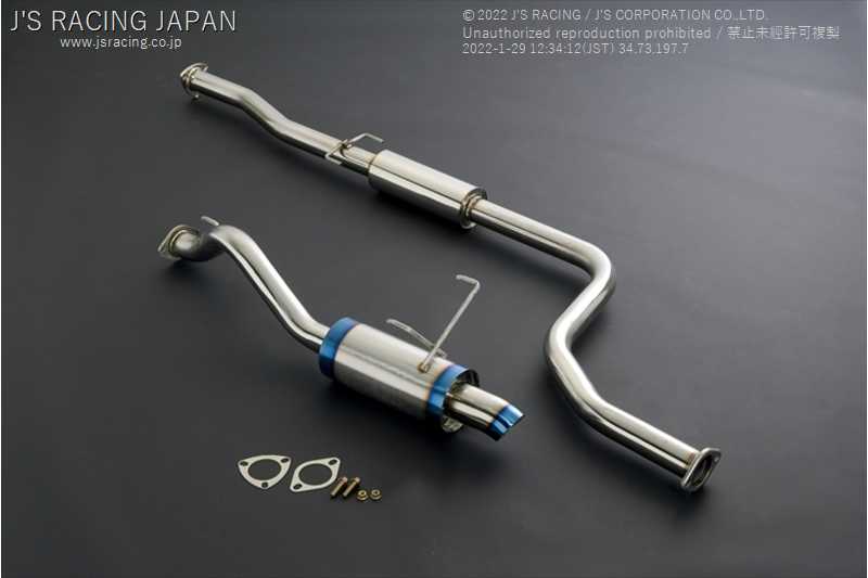 J'S RACING R304 SUS EXHAUST 60RS FOR HONDA CIVIC EK4 B16A R304-H4-60RS