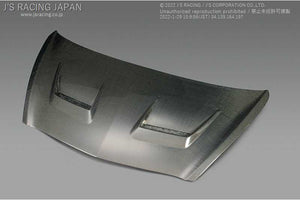J'S RACING AERO BONNET TYPE-V FULL CARBON FOR HONDA FIT GD1 3 L13A L15A ABV-F1-CC - Black Hawk Japan