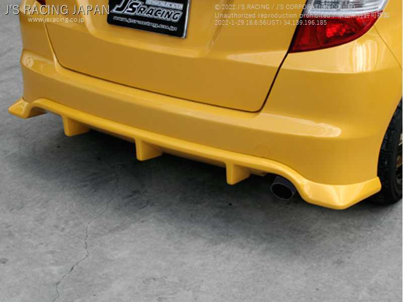 J'S RACING REAR DIFFUSER TYPE-S GEL COAT TYPE FOR HONDA FIT GE8 L15A RDF-F3-F