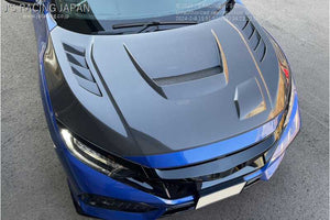 J'S RACING AERO BONNET TYPE-V CARBON FOR HONDA CIVIC FK7 ABV-K7-C