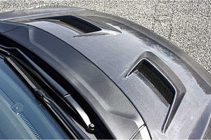 J'S RACING AERO BONNET TYPE-V FULL CARBON FOR HONDA FIT GK3-6 ABV-F5-CC