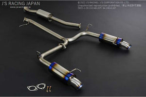 J'S RACING SUS EXHAUST PLUS DUAL 60RS FOR HONDA ELYSION RR3 T304W-EY3-60RS