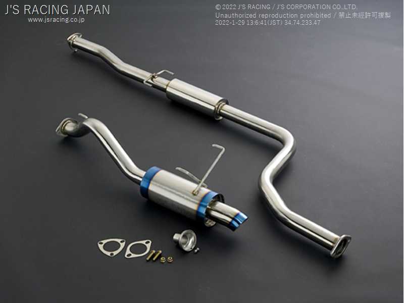 J'S RACING SUS EXHAUST PLUS 60RS FOR HONDA CIVIC EK9 B16B T304-H5-60RS