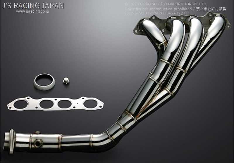J'S RACING SPL STAINLESS EX MANI FOR HONDA S2000 AP1 2 F20C F22C XA-S1