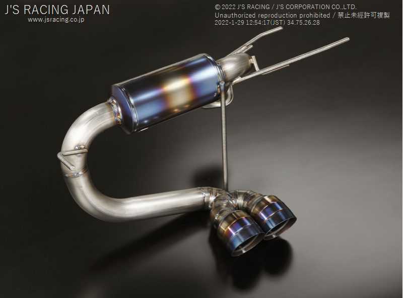 J'S RACING FX-PRO FULL TITANIUM MUFFLER 50RS FOR HONDA S660 JW5 FTM-S6-50RS - Black Hawk Japan