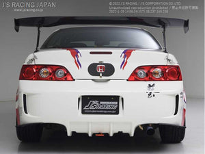 J'S RACING REAR BUMPER TYPE-S & CARBON REAR CANARD FOR HONDA INTEGRA DC5 K20A JSR-T5K-C - Black Hawk Japan