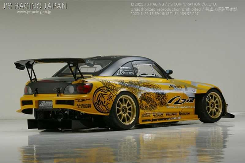 J'S RACING 3D GT-WING1600 TYPE1 WET CARBON FOR HONDA S2000 AP1 2 F20C F22C DGW1-S1-W