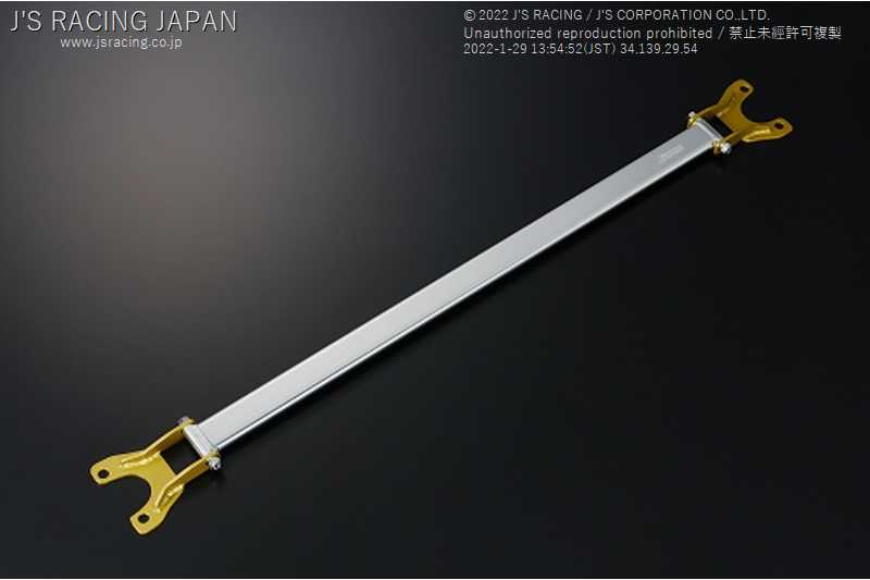 J'S RACING REAR ALUMINUM STRUT TOWER BAR FOR HONDA CIVIC EG6 B16A TB-H3-R - Black Hawk Japan