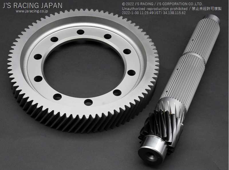 J'S RACING DLC + WPC 5.1 FINAL GEAR SET FOR HONDA CIVIC EP3 K20A FGD-P3-51 - Black Hawk Japan