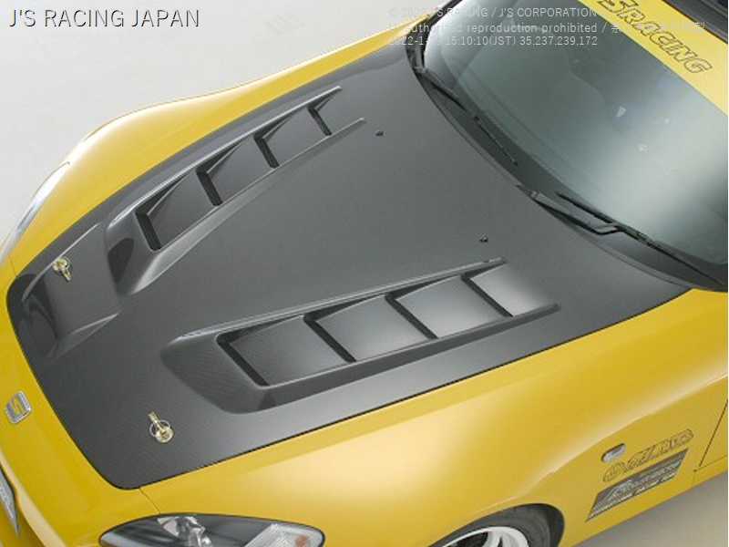 J'S RACING AERO BONNET TYPE-V CARBON FRP FOR HONDA S2000 AP1 2 F20C F22C ABV-S1-C