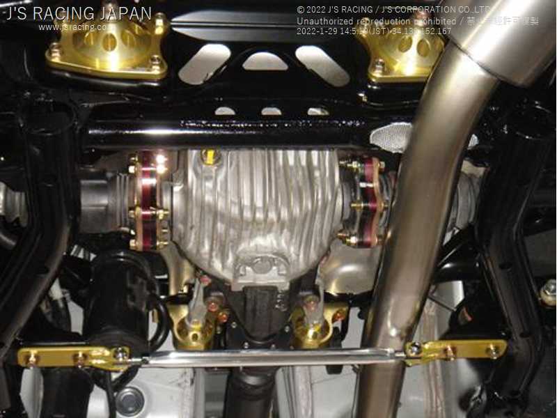 J'S RACING REAR LOWER ARM BAR FOR HONDA S2000 AP1 2 F20C F22C RRB-S1