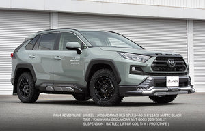 JAOS ADAMASBL5 17X7.5J 40 5H114.3 MATTE BLACK WHEEL FOR MITSUBISHI RVR 2010- B900C776MB