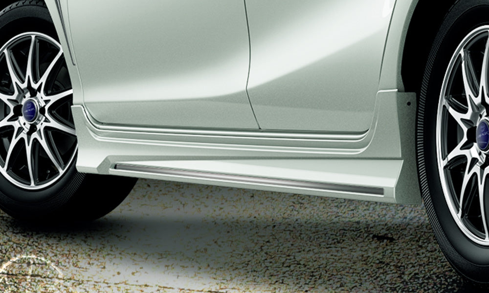TRD SIDE SKIRTS LIME WHITE PEARL (082)  For TOYOTA AQUA 1#  MS344-52011-A1