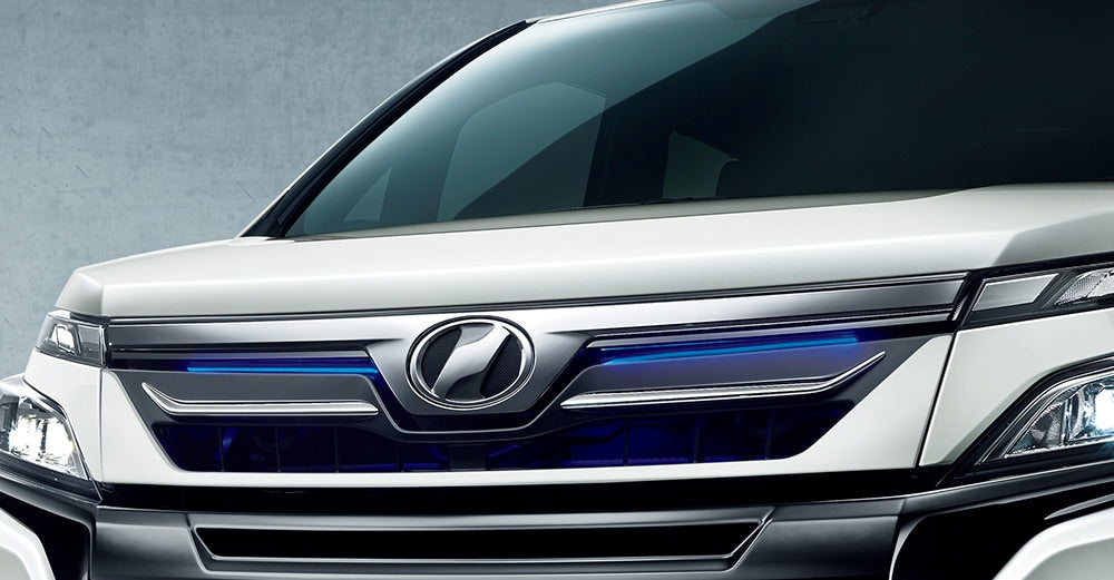 TRD FRONT GRILL (WITH LED) BLACK (202)  For VOXY 8# V X  MS320-28018-C0