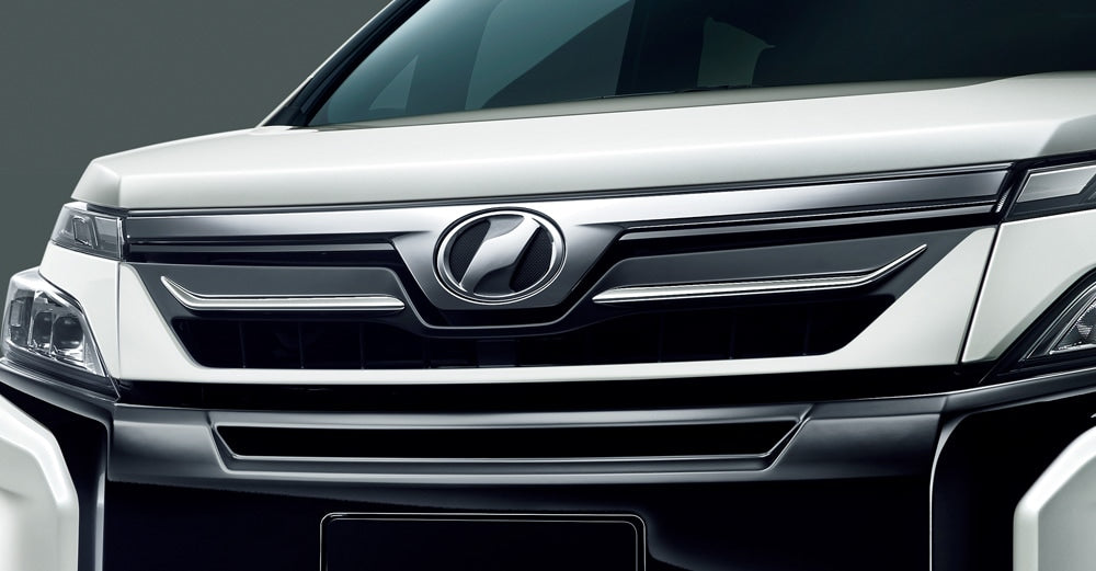 TRD FRONT GRILL (NO LED) UNPAINTED  For VOXY 8# V X  MS320-28021-NP - Black Hawk Japan