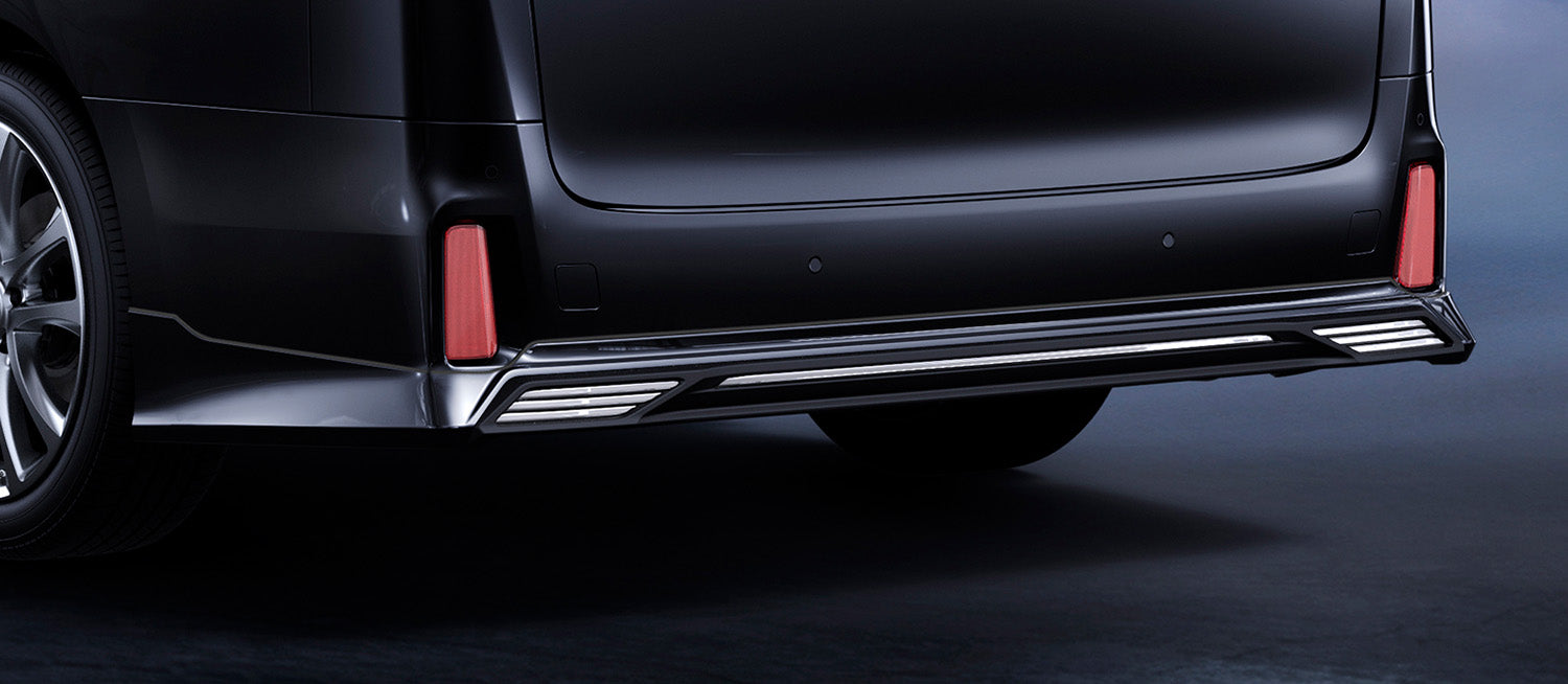 TRD REAR BUMPER SPOILER BLACK (202)  For VELLFIRE 3# Aero  MS343-58003-C0