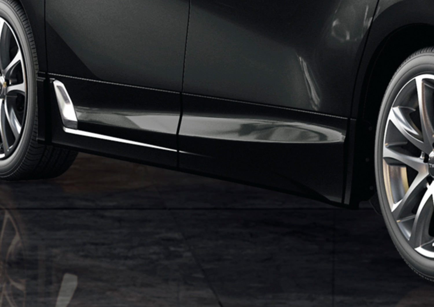 TRD SIDE SKIRTS UNPAINTED  For Alphard 3# Aero  MS344-58008-NP