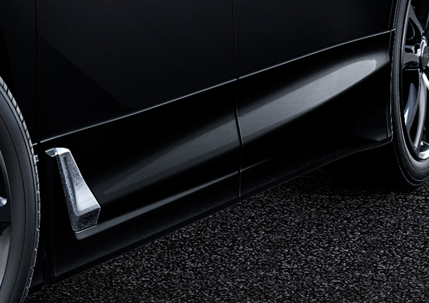 TRD SIDE SKIRTS AND BLACK (202)  For VELLFIRE 3# STD  MS344-58005-C0