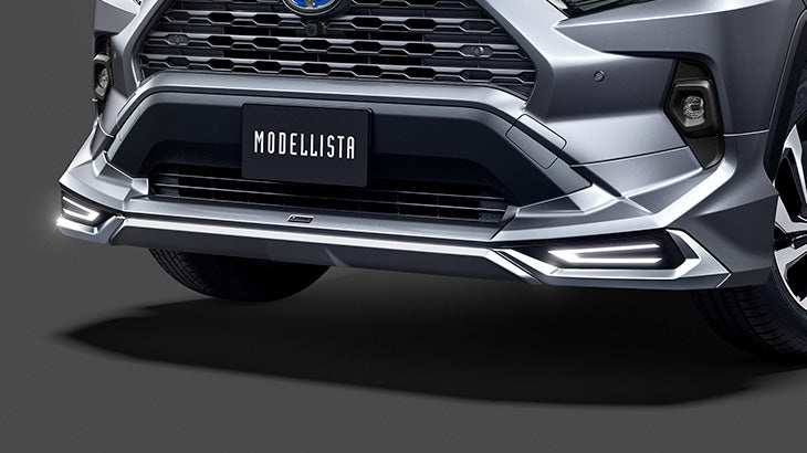 MODELLISTA FRONT SPOILER LED FRONT GRAY FOR TOYOTA RAV4 MXAA52 54 AXAH52 54 D2531-60120-B1