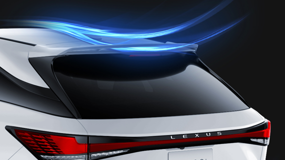 TRD REAR WING WHITE 083 FOR LEXUS RX500H RX450H RX350 2022- MS342-48002-A0