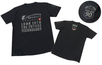 VARIS CHARCOAL T-SHIRT BLACK L FOR  VACC-017-L