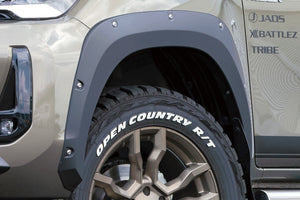 JAOS FENDER GARNISH TYPE-X PAINTED MATTE BLACK FOR TOYOTA HILUX SURF 125 B135098MB