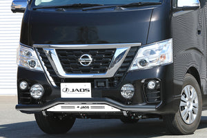 JAOS FRONT SKID BAR STANDARD BLACK BLAST FOR NISSAN NV350 CARAVAN B150484C - Black Hawk Japan