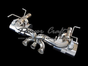 POWER CRAFT HYBRID EXHAUST MUFFLER SYSTEM W. CATALYZER FOR FERRARI 458 ITALIA P-FE450101-SE