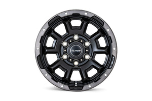 JAOS ADAMASBL5 16X6.5J 38 6H139.7 MATTE POLISH BLACK WHEEL FOR TOYOTA HIACE 200 B901665MPB