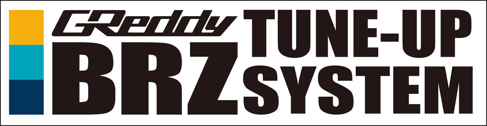 GREDDY BRZ TUNE-UP SYSTEM STICKER (CUT LETTER) FOR   18000178