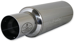 REINHARD CANNONBALL UNIVERSAL MUFFLER 01 SINGLE STAINLESS EXHAUST 01SR 100-130-50