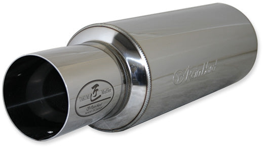 REINHARD CANNONBALL UNIVERSAL MUFFLER 01 SINGLE STAINLESS EXHAUST 01SR 90-115-50
