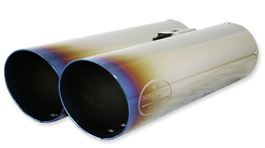 REINHARD CANNONBALL UNIVERSAL MUFFLER 02 DUAL TITANIUM WITH INNER SILENCER EXHAUST 02SRITI