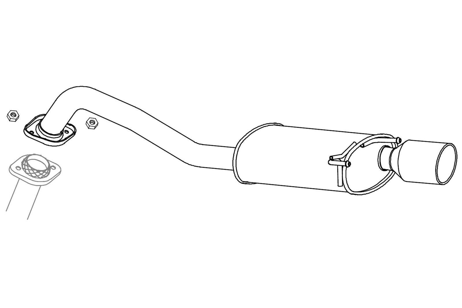 FUJITSUBO AUTHORIZE S Exhaust For GP4 fit hybrid RS 1.5 2WD 350-51531