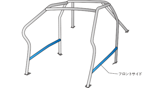 OKUYAMA ROLL CAGE DASHBOARD ESCAPE FOR RHT STEEL 8P For MAZDA ROADSTER NCEC 755-416-4