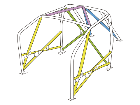 OKUYAMA ROLL CAGE WELDING For HONDA FIT GK5 785-241-3