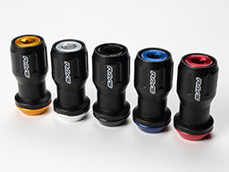 RAYS FORMULA SERIES FORMULA NUT (FN-II) SET ALUMINUM CAP-TAPER PART ORANGE M12X1.5 FOR  7414-ORANGE-M12-1-5