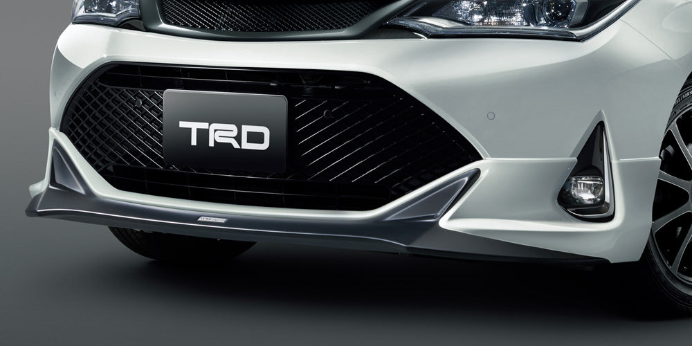 TRD FRONT SPOILER (NO LED) BLACKISH AGEHA (221)  For COROLLA FIELDER 16#  MS341-12043-C1