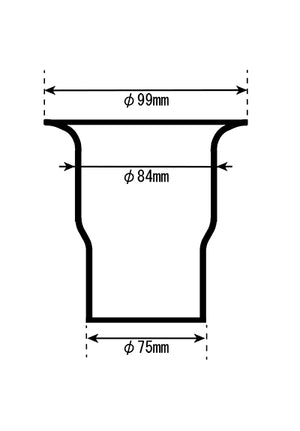 BILLION SUPER RACING AIR FUNNEL ALUMINUM 75 BSD075-FN001