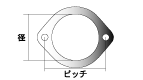 KAKIMOTO RACING MUFFLER GASKET  GK060227