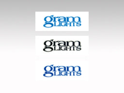 RAYS GRAMLIGHTS MAINTENANCE STICKER GRAMLIGHTS LOGO STICKER (WIDTH 80MM) BLUE (PHOSPHORESCENT TYPE) FOR  7415-19